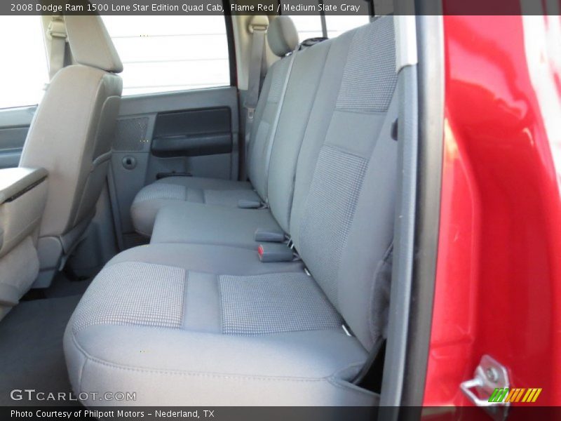Flame Red / Medium Slate Gray 2008 Dodge Ram 1500 Lone Star Edition Quad Cab