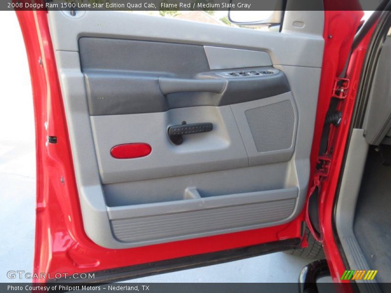 Flame Red / Medium Slate Gray 2008 Dodge Ram 1500 Lone Star Edition Quad Cab