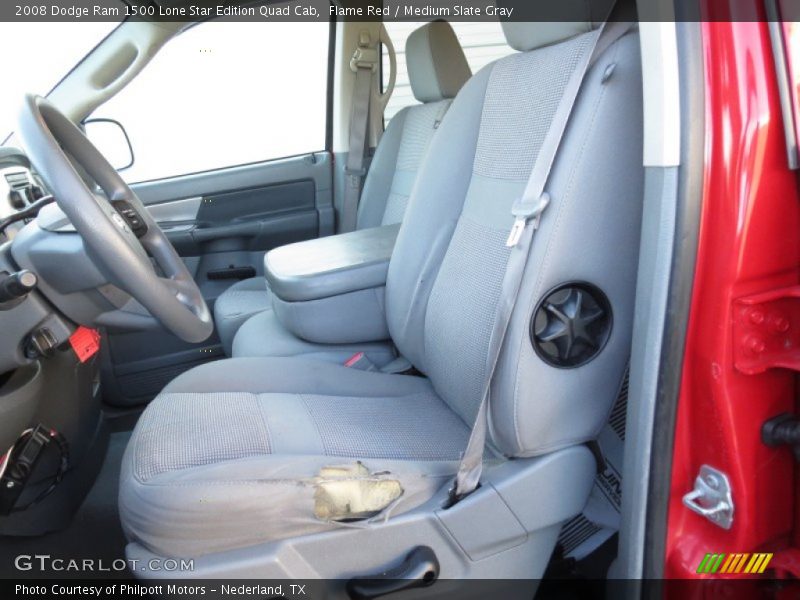 Flame Red / Medium Slate Gray 2008 Dodge Ram 1500 Lone Star Edition Quad Cab