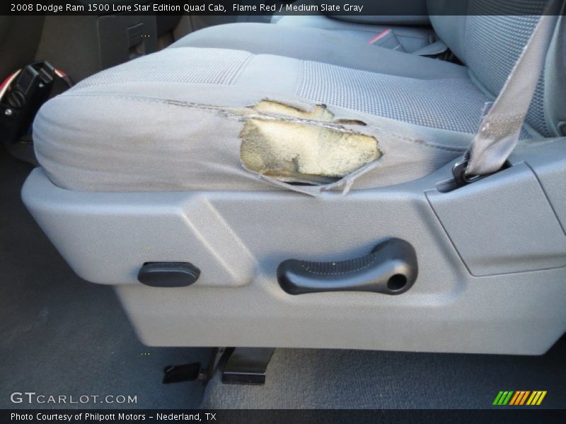 Flame Red / Medium Slate Gray 2008 Dodge Ram 1500 Lone Star Edition Quad Cab