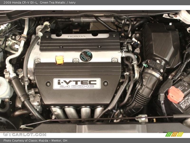 Green Tea Metallic / Ivory 2009 Honda CR-V EX-L