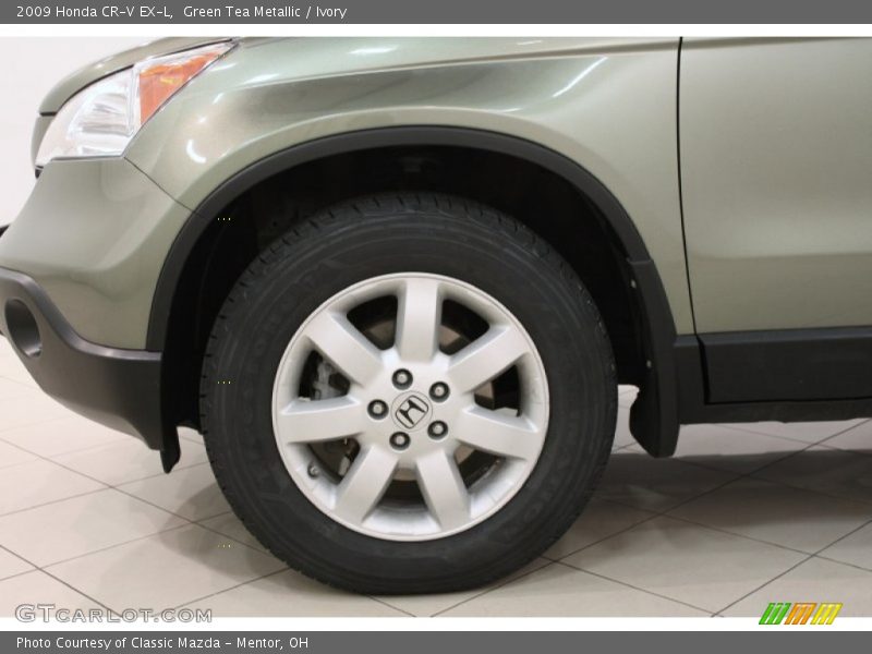 Green Tea Metallic / Ivory 2009 Honda CR-V EX-L
