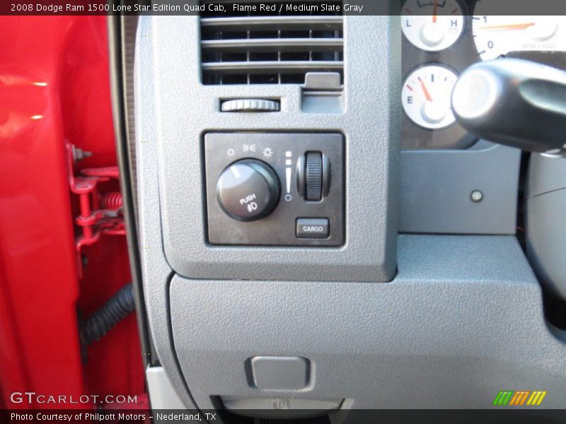 Flame Red / Medium Slate Gray 2008 Dodge Ram 1500 Lone Star Edition Quad Cab