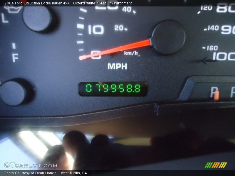 Oxford White / Medium Parchment 2004 Ford Excursion Eddie Bauer 4x4