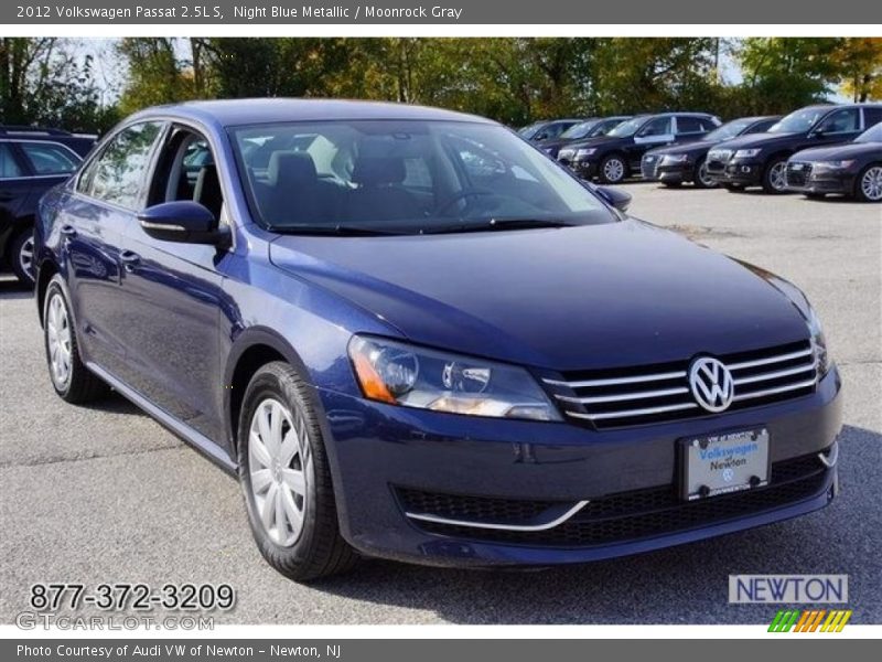 Night Blue Metallic / Moonrock Gray 2012 Volkswagen Passat 2.5L S