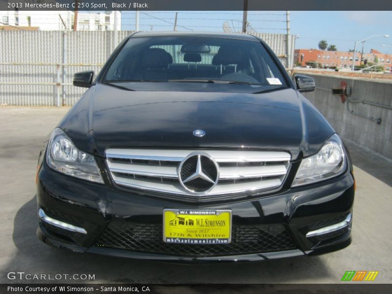 Black / Black 2013 Mercedes-Benz C 250 Sport