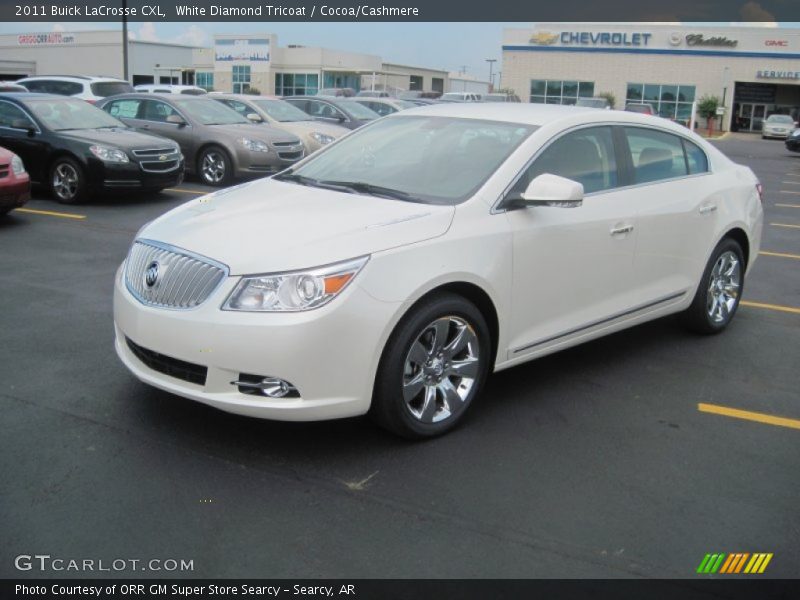 White Diamond Tricoat / Cocoa/Cashmere 2011 Buick LaCrosse CXL