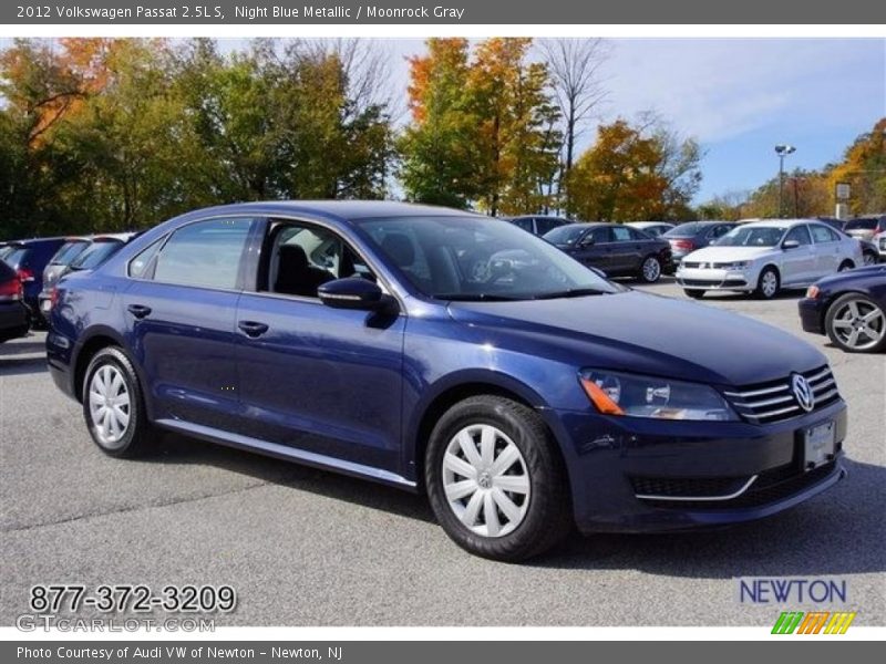 Night Blue Metallic / Moonrock Gray 2012 Volkswagen Passat 2.5L S