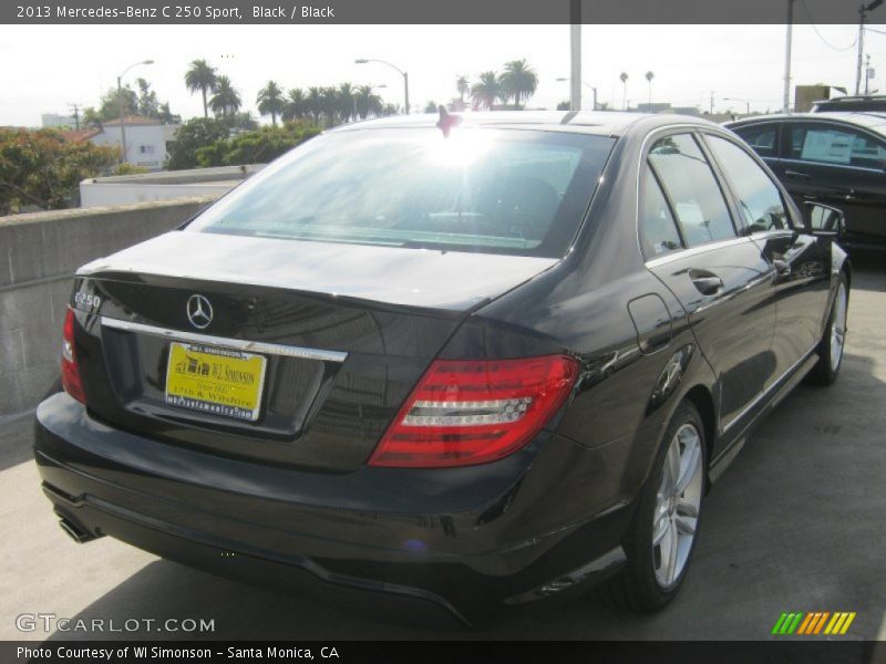 Black / Black 2013 Mercedes-Benz C 250 Sport