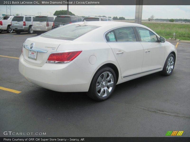 White Diamond Tricoat / Cocoa/Cashmere 2011 Buick LaCrosse CXL
