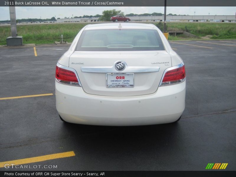 White Diamond Tricoat / Cocoa/Cashmere 2011 Buick LaCrosse CXL