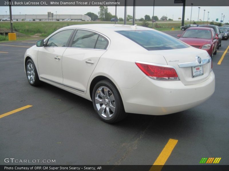 White Diamond Tricoat / Cocoa/Cashmere 2011 Buick LaCrosse CXL
