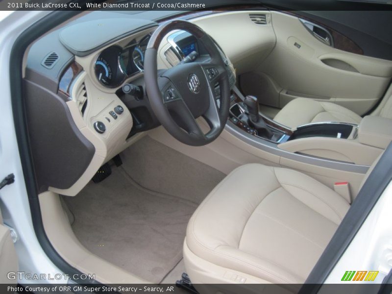 White Diamond Tricoat / Cocoa/Cashmere 2011 Buick LaCrosse CXL