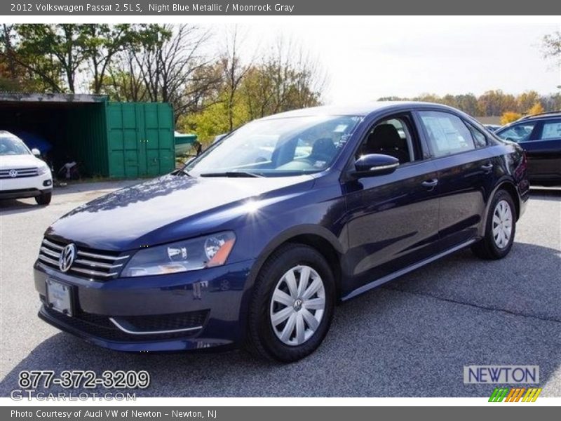 Night Blue Metallic / Moonrock Gray 2012 Volkswagen Passat 2.5L S