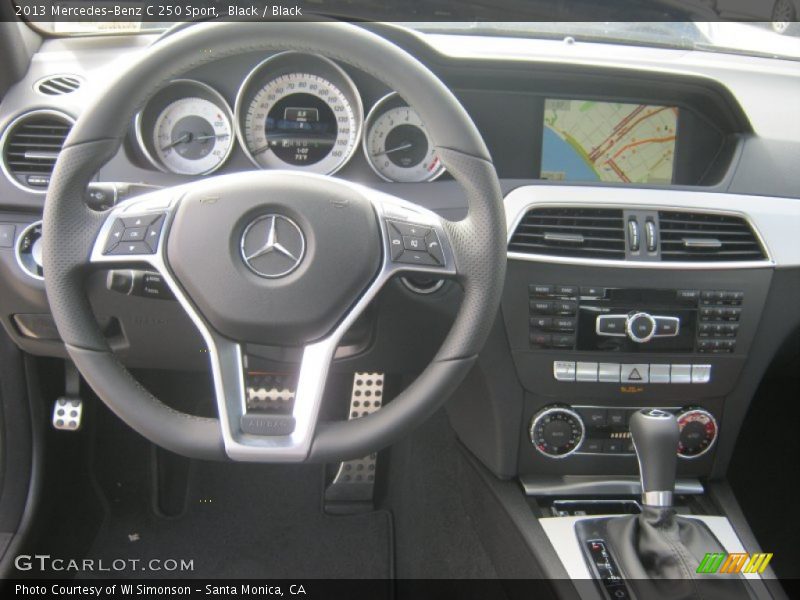 Black / Black 2013 Mercedes-Benz C 250 Sport