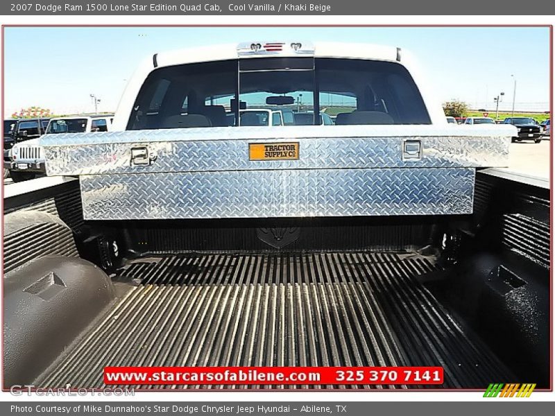 Cool Vanilla / Khaki Beige 2007 Dodge Ram 1500 Lone Star Edition Quad Cab