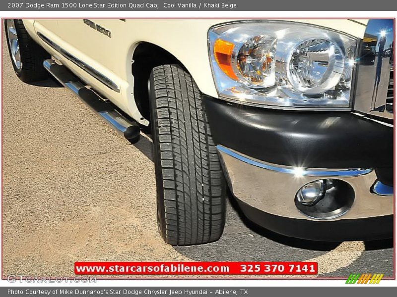 Cool Vanilla / Khaki Beige 2007 Dodge Ram 1500 Lone Star Edition Quad Cab