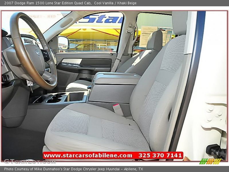 Cool Vanilla / Khaki Beige 2007 Dodge Ram 1500 Lone Star Edition Quad Cab