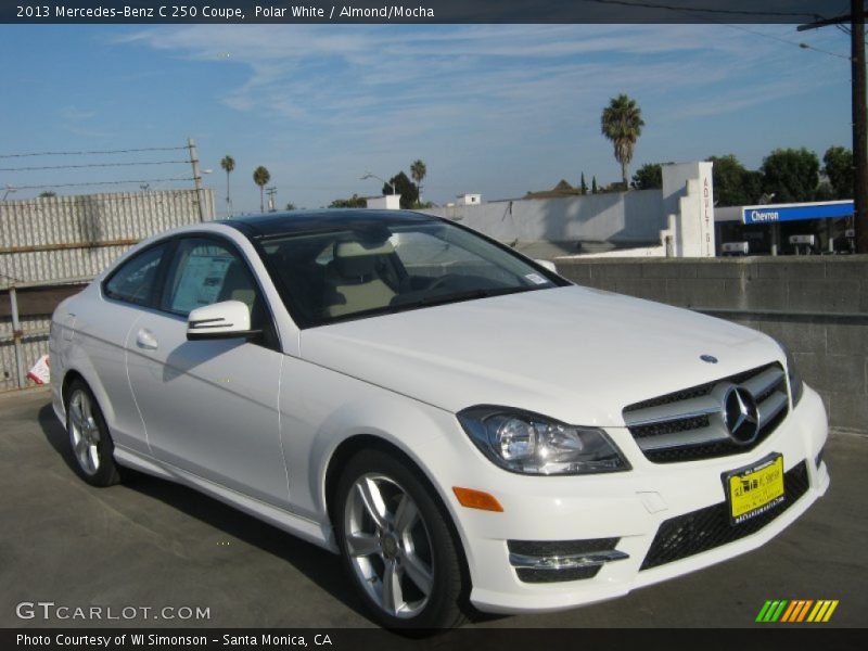 Polar White / Almond/Mocha 2013 Mercedes-Benz C 250 Coupe