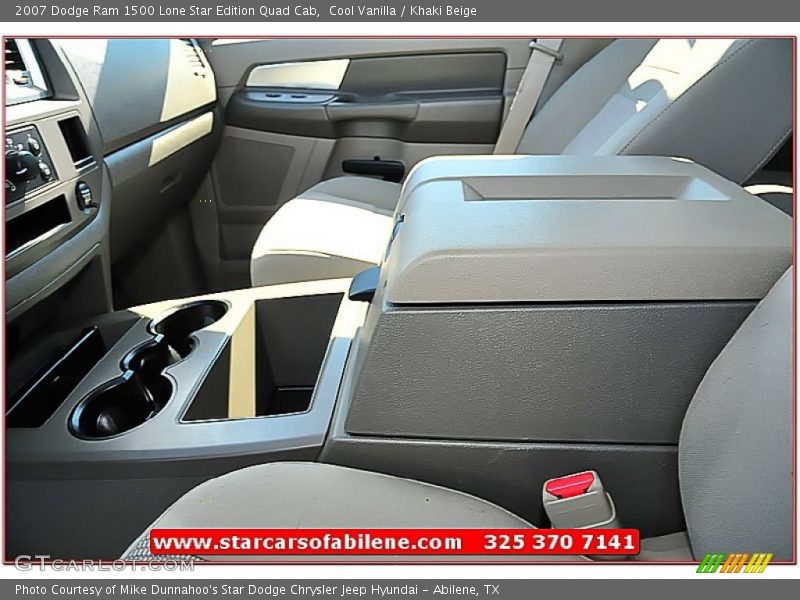 Cool Vanilla / Khaki Beige 2007 Dodge Ram 1500 Lone Star Edition Quad Cab