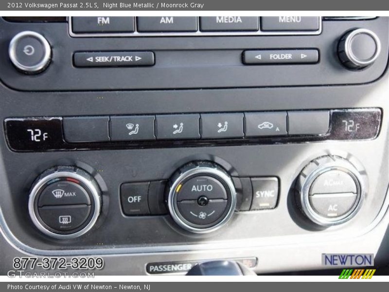 Night Blue Metallic / Moonrock Gray 2012 Volkswagen Passat 2.5L S