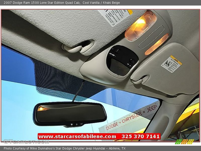 Cool Vanilla / Khaki Beige 2007 Dodge Ram 1500 Lone Star Edition Quad Cab