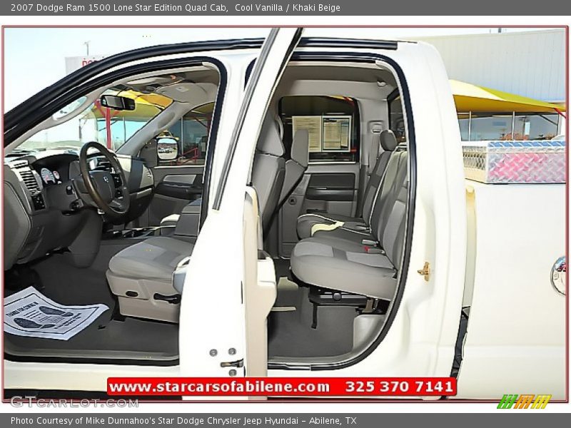 Cool Vanilla / Khaki Beige 2007 Dodge Ram 1500 Lone Star Edition Quad Cab