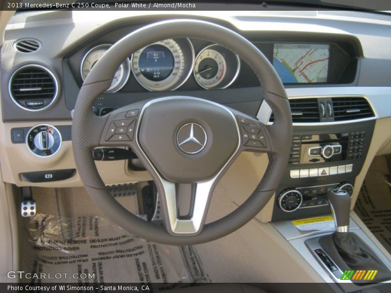 Polar White / Almond/Mocha 2013 Mercedes-Benz C 250 Coupe