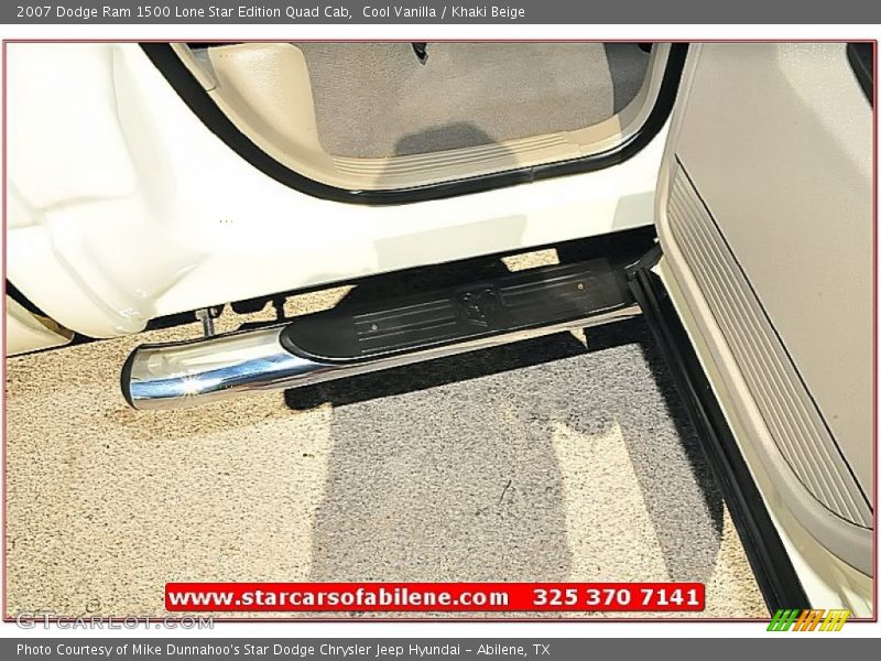 Cool Vanilla / Khaki Beige 2007 Dodge Ram 1500 Lone Star Edition Quad Cab