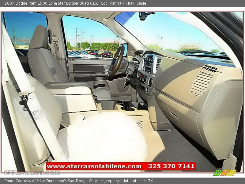 Cool Vanilla / Khaki Beige 2007 Dodge Ram 1500 Lone Star Edition Quad Cab