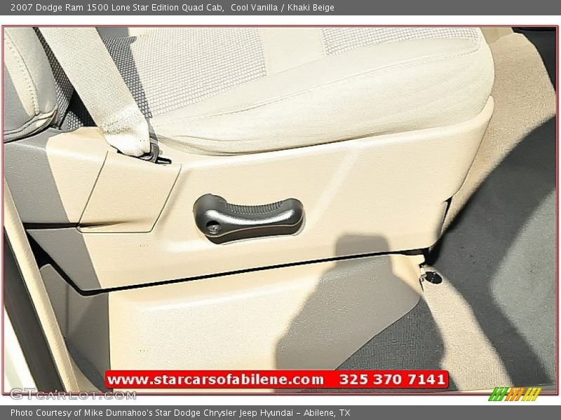 Cool Vanilla / Khaki Beige 2007 Dodge Ram 1500 Lone Star Edition Quad Cab