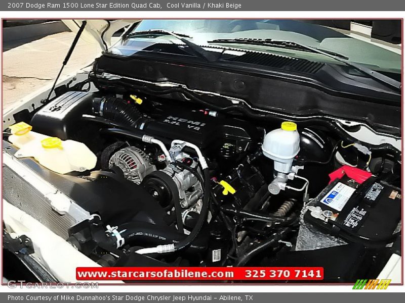 Cool Vanilla / Khaki Beige 2007 Dodge Ram 1500 Lone Star Edition Quad Cab