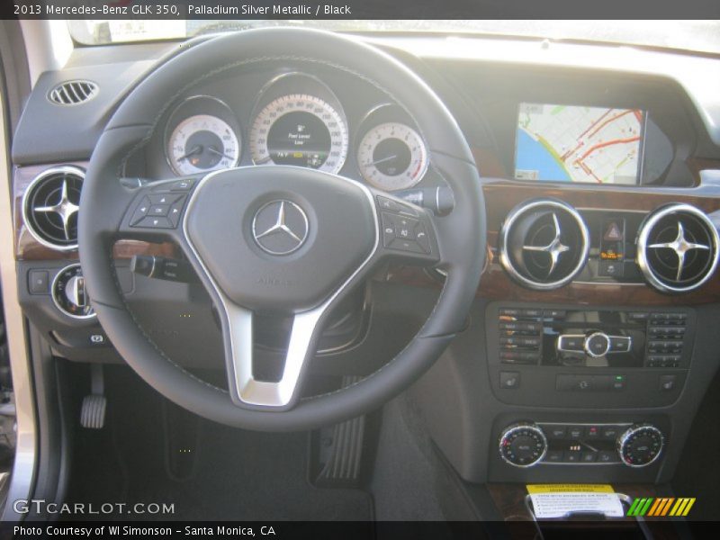 Palladium Silver Metallic / Black 2013 Mercedes-Benz GLK 350