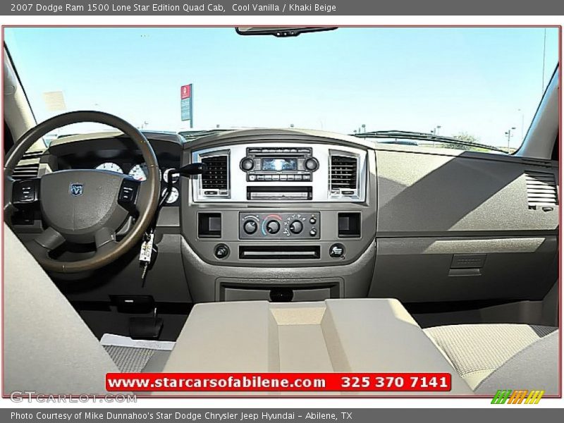 Cool Vanilla / Khaki Beige 2007 Dodge Ram 1500 Lone Star Edition Quad Cab