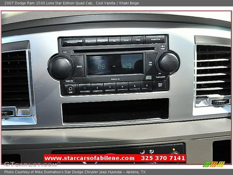 Cool Vanilla / Khaki Beige 2007 Dodge Ram 1500 Lone Star Edition Quad Cab