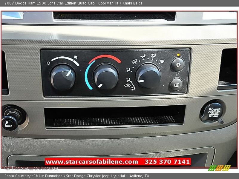 Cool Vanilla / Khaki Beige 2007 Dodge Ram 1500 Lone Star Edition Quad Cab