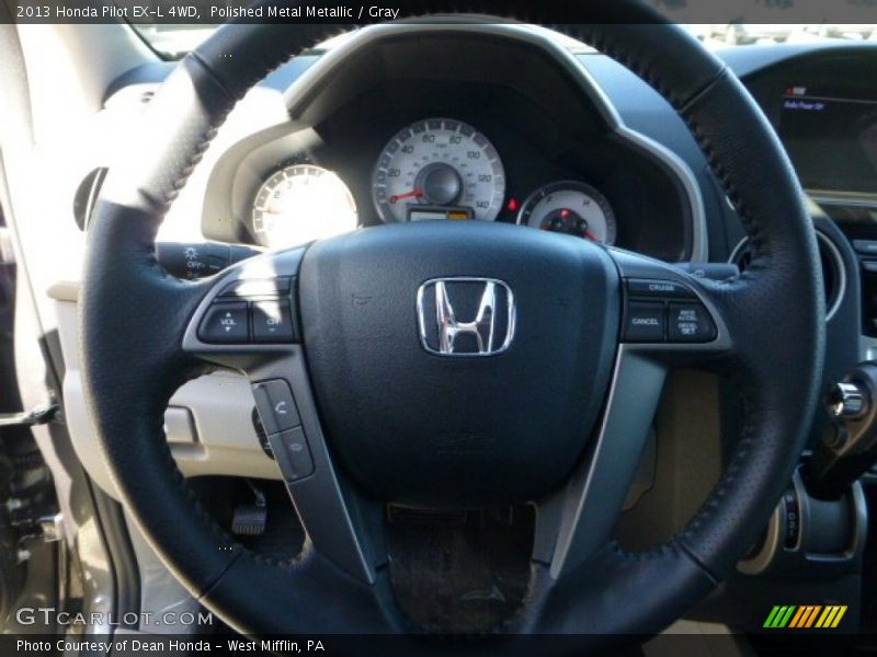 Polished Metal Metallic / Gray 2013 Honda Pilot EX-L 4WD