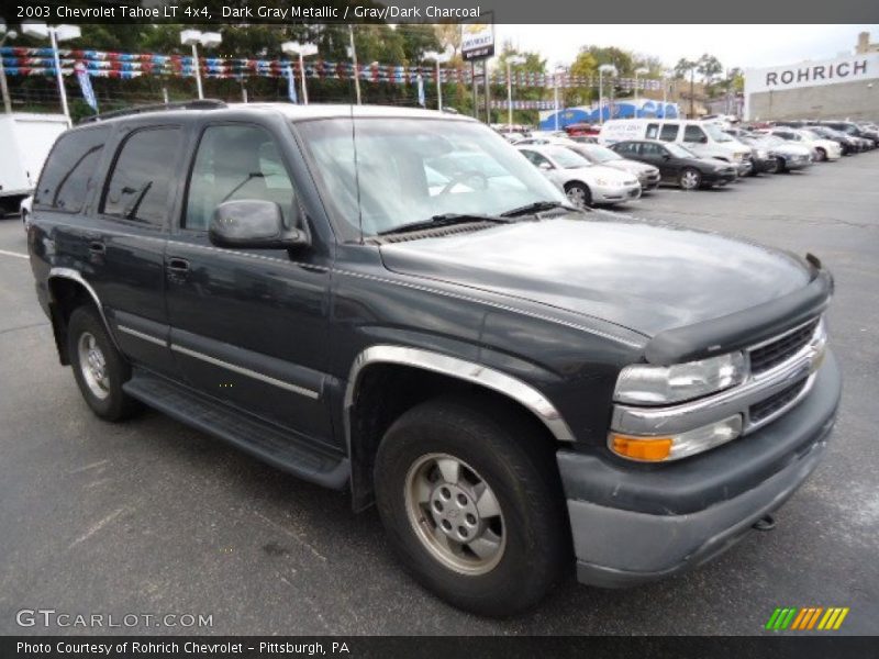Dark Gray Metallic / Gray/Dark Charcoal 2003 Chevrolet Tahoe LT 4x4