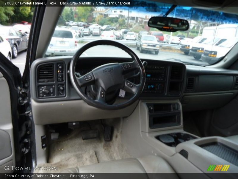 Dark Gray Metallic / Gray/Dark Charcoal 2003 Chevrolet Tahoe LT 4x4