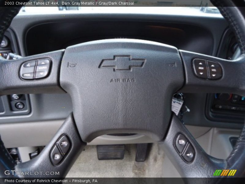 Dark Gray Metallic / Gray/Dark Charcoal 2003 Chevrolet Tahoe LT 4x4