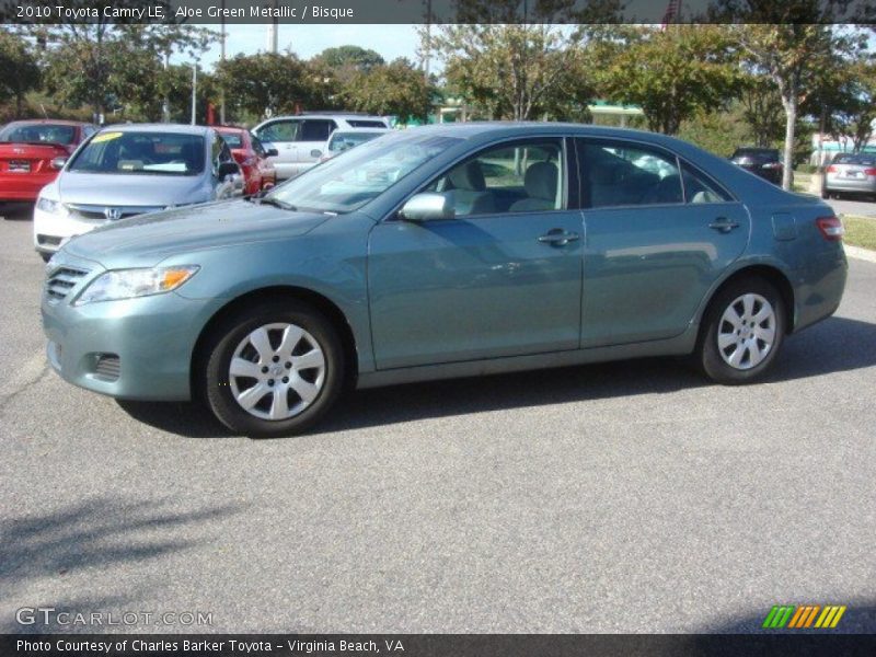 Aloe Green Metallic / Bisque 2010 Toyota Camry LE