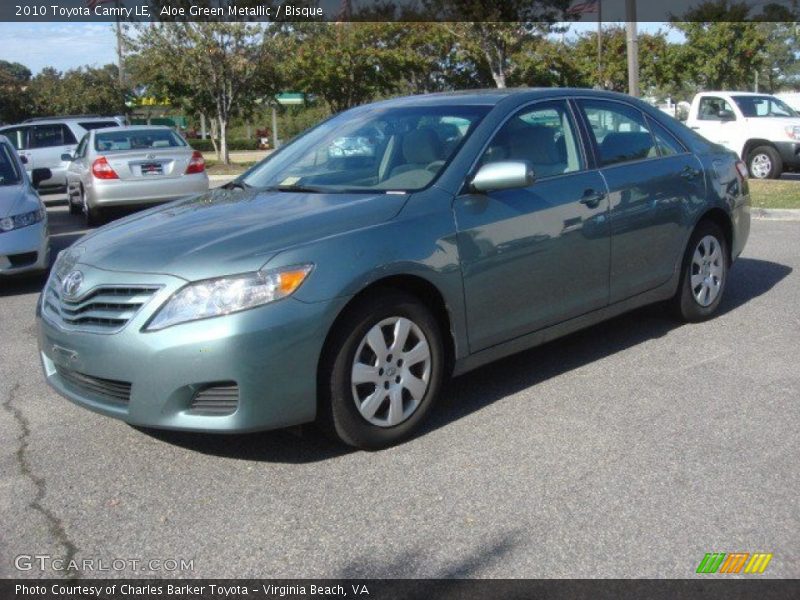 Aloe Green Metallic / Bisque 2010 Toyota Camry LE