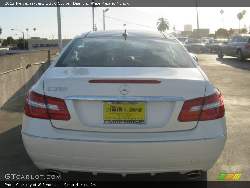 Diamond White Metallic / Black 2013 Mercedes-Benz E 350 Coupe