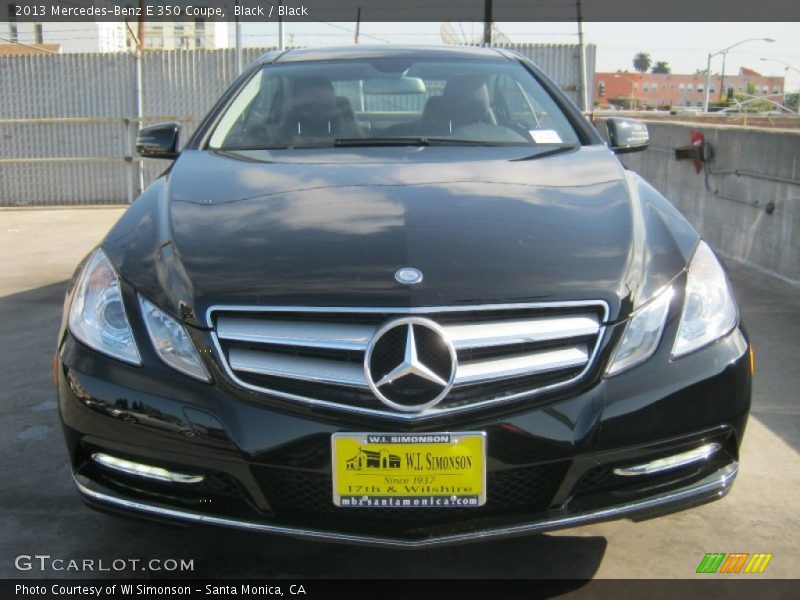 Black / Black 2013 Mercedes-Benz E 350 Coupe