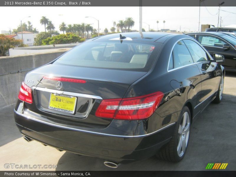 Black / Black 2013 Mercedes-Benz E 350 Coupe