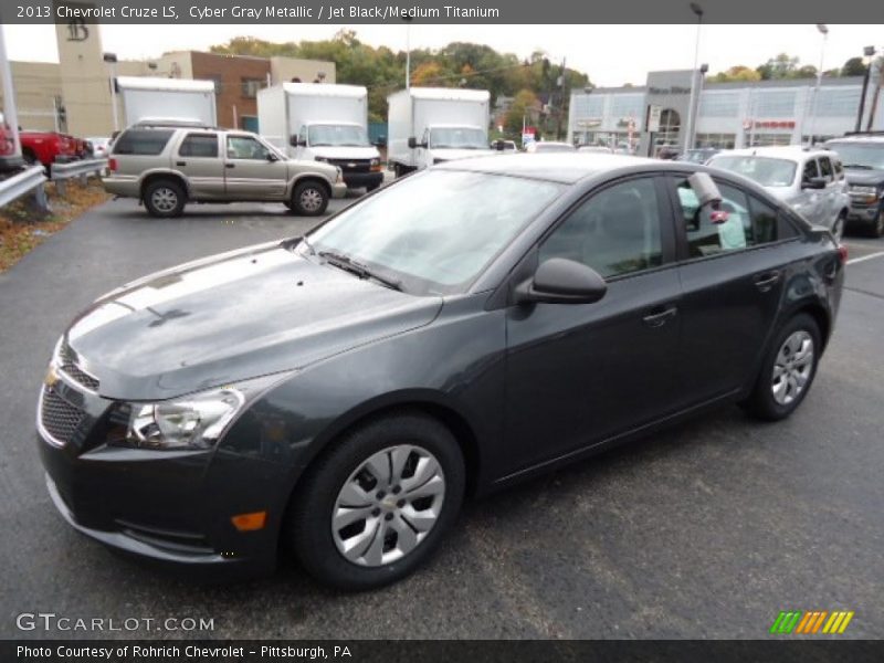 Cyber Gray Metallic / Jet Black/Medium Titanium 2013 Chevrolet Cruze LS