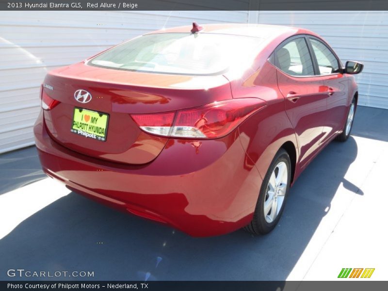 Red Allure / Beige 2013 Hyundai Elantra GLS