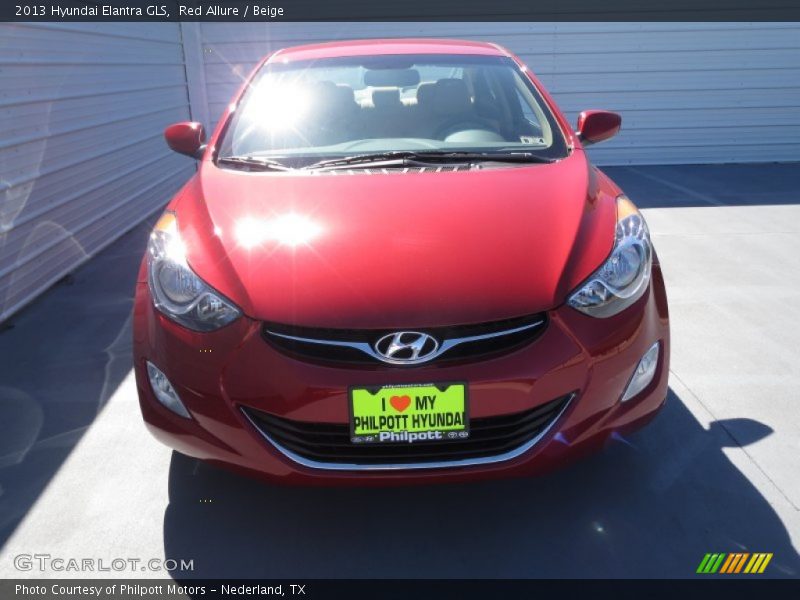 Red Allure / Beige 2013 Hyundai Elantra GLS