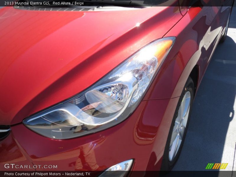 Red Allure / Beige 2013 Hyundai Elantra GLS