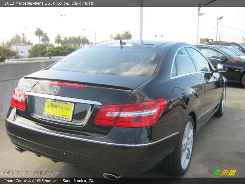 Black / Black 2013 Mercedes-Benz E 350 Coupe